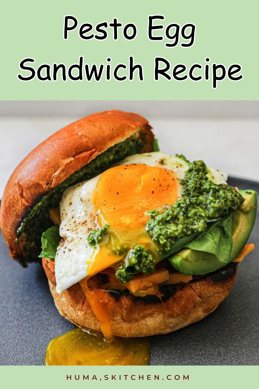 Pesto Egg Sandwich Recipe