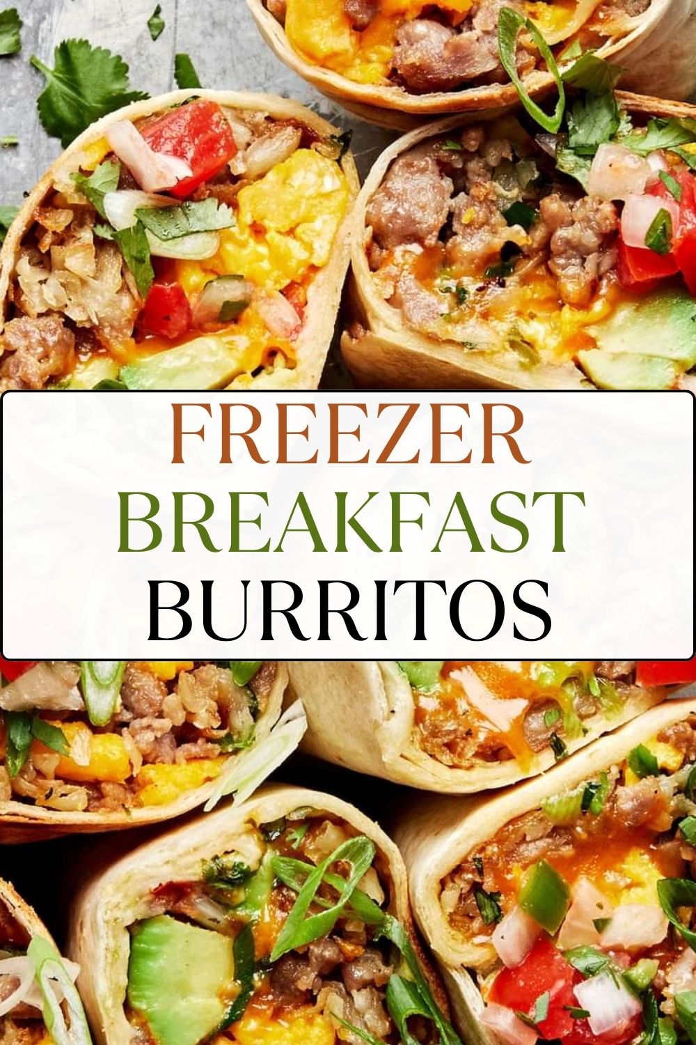 Freezer Breakfast Burritos