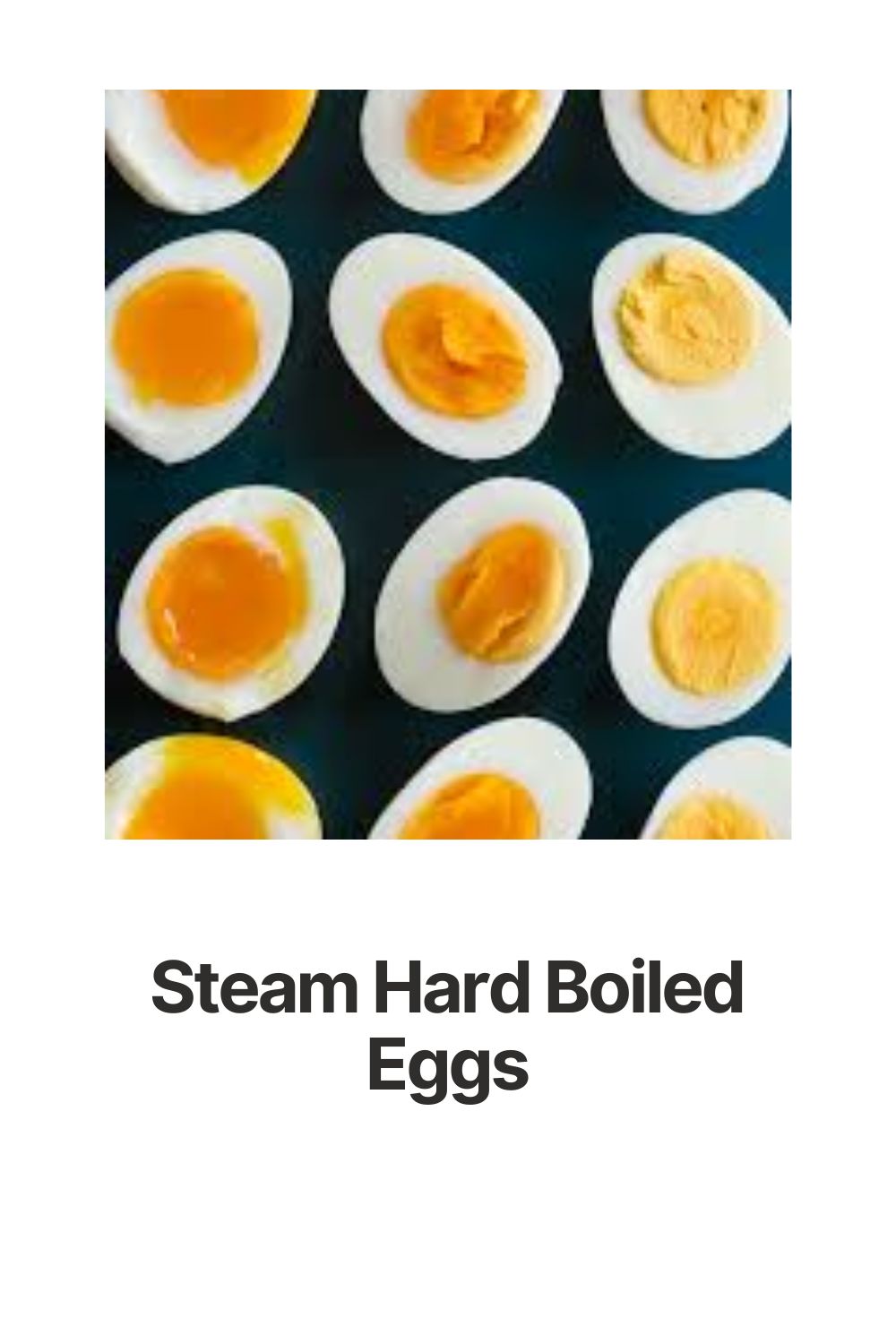 Steam Hard Boiled Eggs